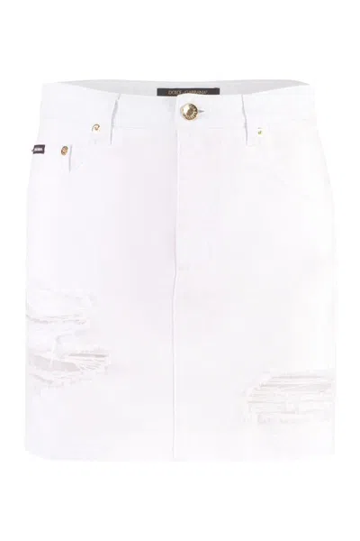 DOLCE & GABBANA DOLCE & GABBANA DENIM MINI SKIRT 