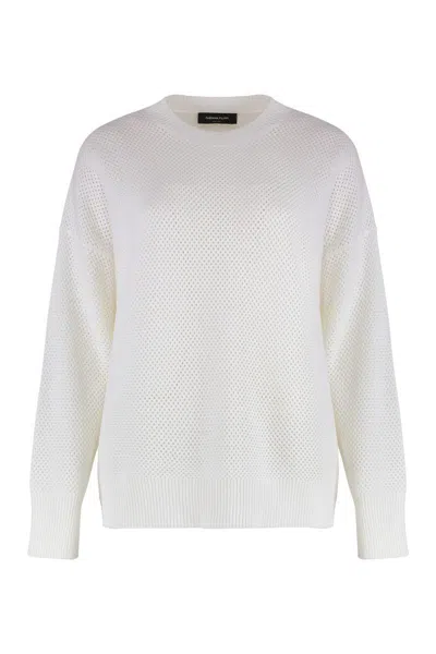 Fabiana Filippi Wool-cotton Blend Crew-neck Sweater