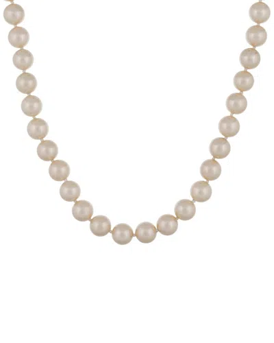 Splendid Pearls Silver 10-11mm Pearl Necklace