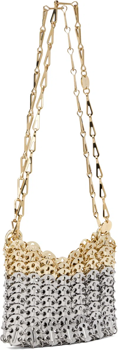 Rabanne 1969 Nano Skyline Two-tone Disc Shoulder Bag