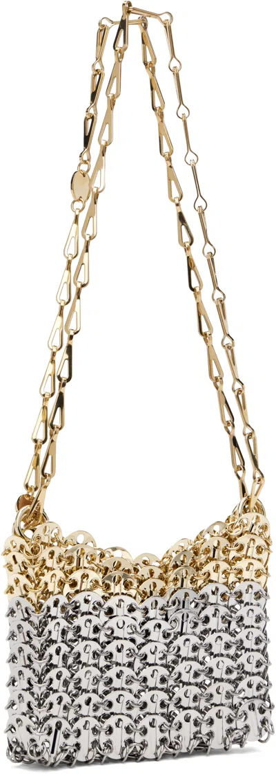 Rabanne 1969 Nano Skyline Two-tone Disc Shoulder Bag