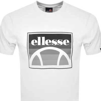 Ellesse Shader Logo T Shirt White In White