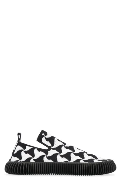 Bottega Veneta Ripple Wave Patter Slip-on Sneakers