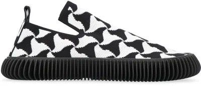 Bottega Veneta Ripple Wave Patter Slip-on Sneakers