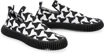 Bottega Veneta Ripple Wave Patter Slip-on Sneakers