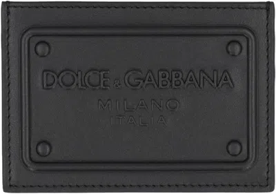 Dolce & Gabbana Small Zip-around Wallet In Calfskin With Raised Logo