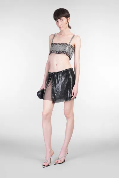 Nué Pixie Skirt In Black Aluminum