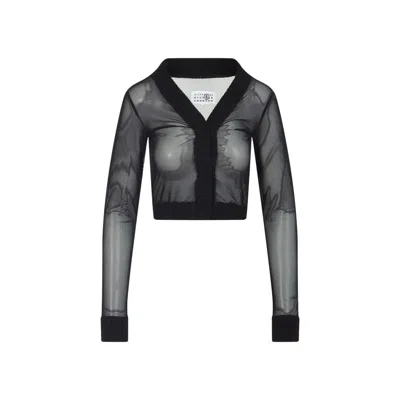 Mm6 Maison Margiela Mm6 By Maison Margiela Black Long Sleeves Top