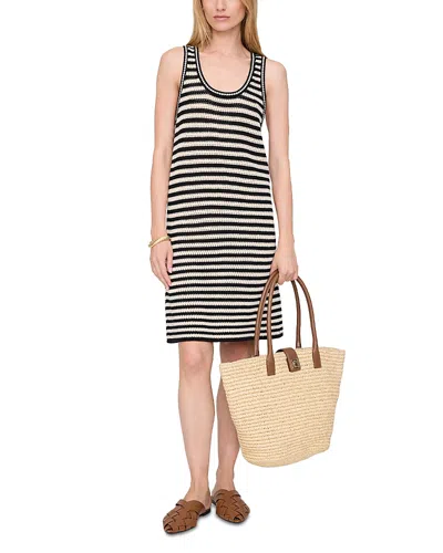 Anine Bing Arie Dress Black Ivory Stripe