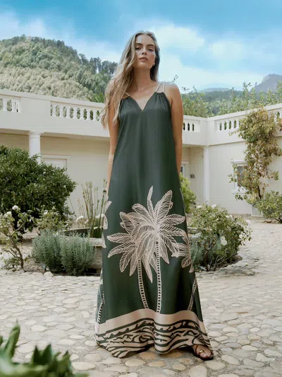 Diarrablu Jwana Dress In Coria Olive