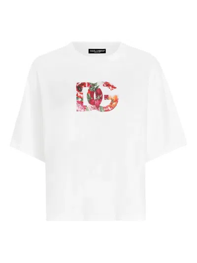 Dolce & Gabbana Dg Logo T-shirt In Multi