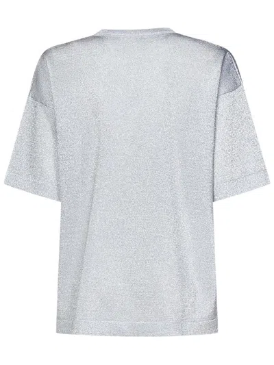 Missoni Oversized Crew Neck T-shirt In Gray