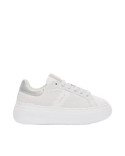 Furla 50mm Nuage Lace-up Platform Sneakers In White