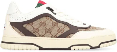Gucci Re-web Low-top Sneakers In Gold