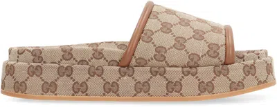 Gucci Original Gg Fabric Slides
