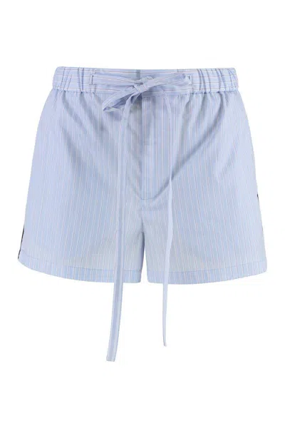 Gucci Light Blue Striped Trousers