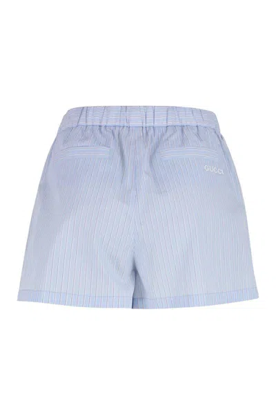 Gucci Light Blue Striped Trousers