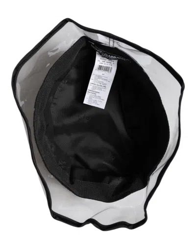 Dolce & Gabbana Black Nylon Pvc Dg Logo Bucket Women's Hat