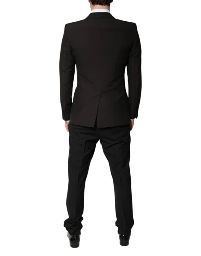 Dolce & Gabbana Black Stripe Single Breasted Formal Men's Suit
