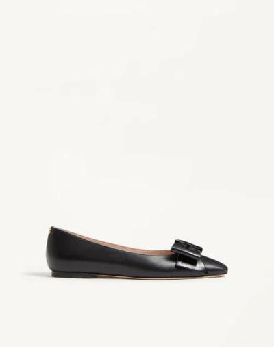 Valentino Bowow Ballerina Flats In Black