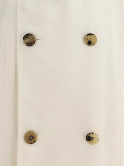 Burberry Waist Belted Short Sleeves Epaulettes Lapels