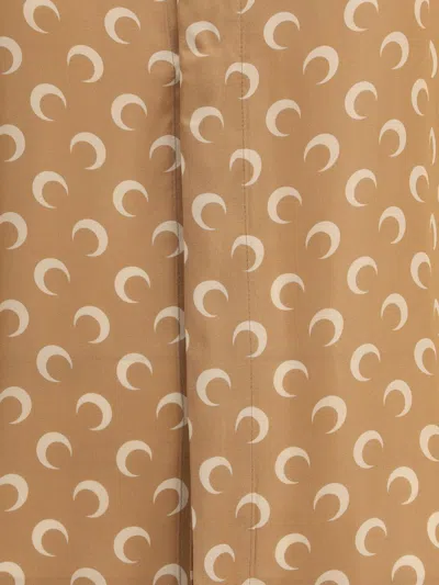 Marine Serre Moon Satin Button Down Shirt Clothing