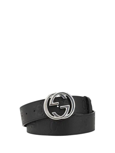 Gucci Gg Belt In Black