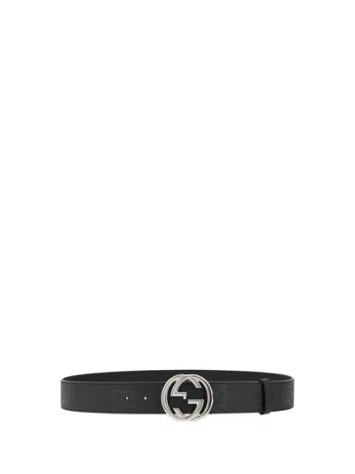 Gucci Gg Belt In Black