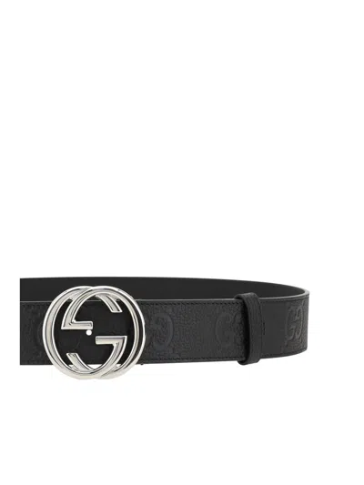 Gucci Gg Belt In Black