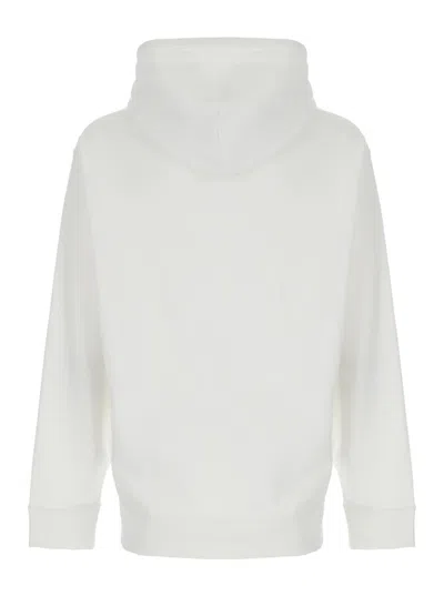Polo Ralph Lauren White Hoodie With Contrasting Logo Embroidery In White