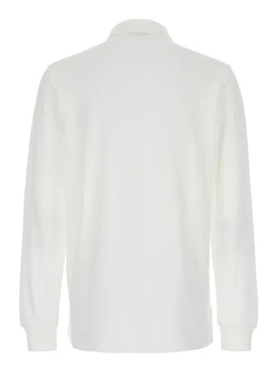 Polo Ralph Lauren White Polo With Classic Collar And Pony Embroidered On The Front In White