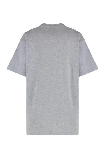 Gucci Women Grey Printed Cotton Jersey T-shirt