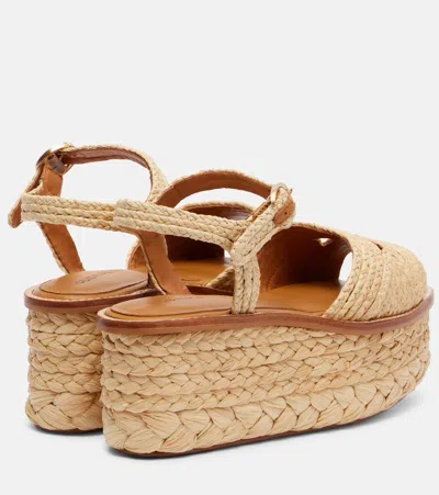 ARTY酒椰叶纤维防水台凉鞋