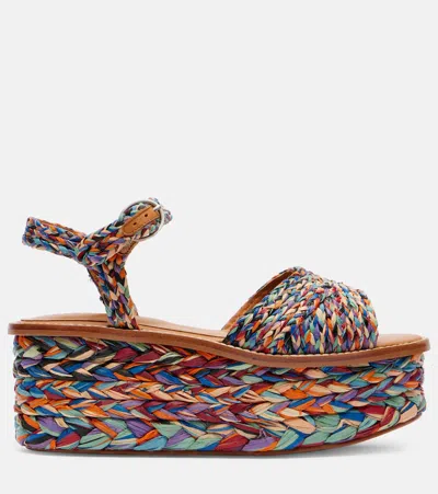 ARTY酒椰叶纤维防水台凉鞋