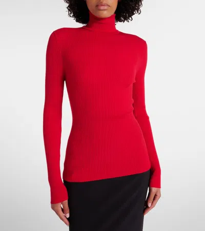 Wolford Colorado String Jersey-knit Bodysuit In Red