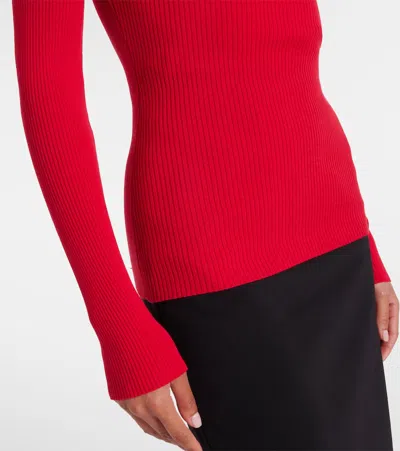 Wolford Colorado String Jersey-knit Bodysuit In Red