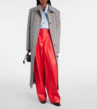 Stella Mccartney Wool-blend Coat In Gray