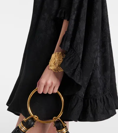 Chloé Shells Oversized Cuff Bracelet In Gold