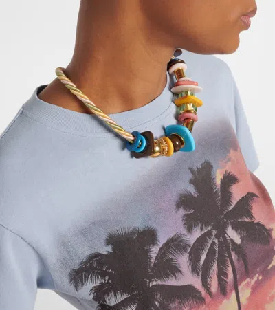 Chloé Casual Cotton T-shirt Featuring Graphic Design In Multi