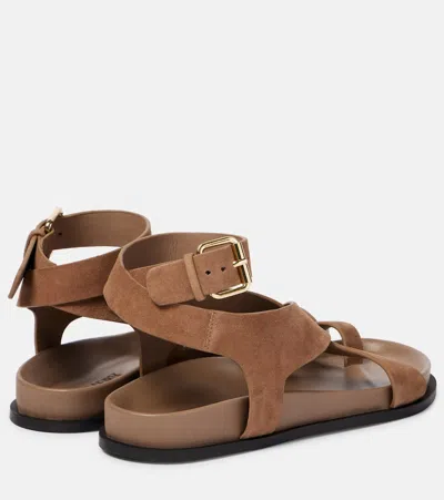 JALEN绒面革凉鞋