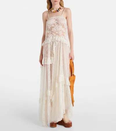 Chloé Platform Sandals Peep Toe Slingback Graffiti