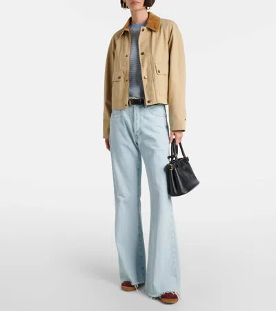 Frame The Lax Flared Jeans In Blue