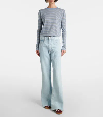 Frame The Lax Flared Jeans In Blue