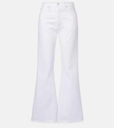 Frame The Lax Flared Jeans In White