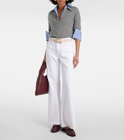 Frame The Lax Flared Jeans In White