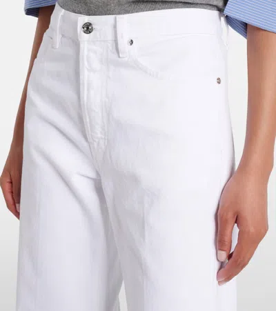 Frame The Lax Flared Jeans In White