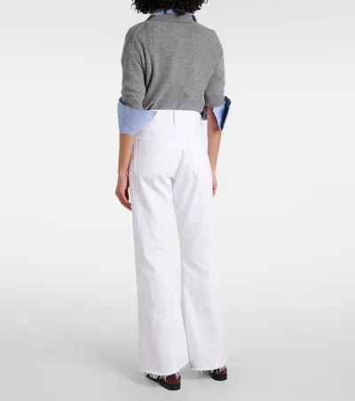 Frame The Lax Flared Jeans In White