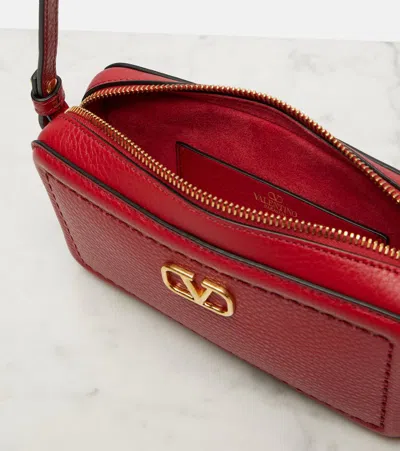 Valentino Garavani Small Red Crossbody Bag Alltime In Brown