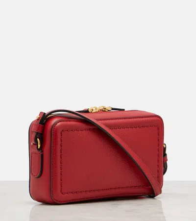 Valentino Garavani Small Red Crossbody Bag Alltime In Brown