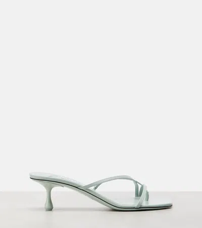 Jimmy Choo Etana 50 Leather Heeled Mules